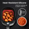 Reusable NonStick Silicone Air Fryer Liners For 5QT Baskets Dishwasher Safe Parchment Replacer 4