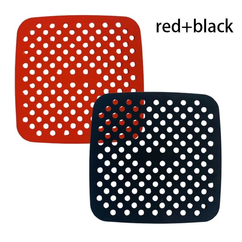 Reusable NonStick Silicone Air Fryer Liners For 5QT Baskets Dishwasher Safe Parchment Replacer 6