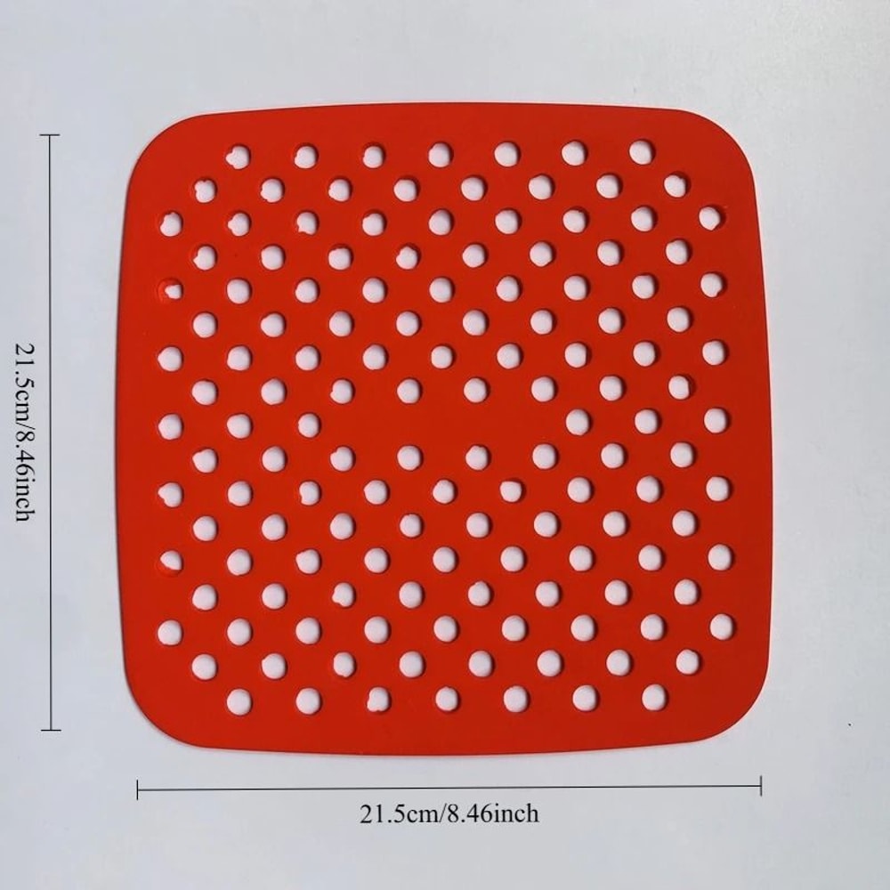 Reusable NonStick Silicone Air Fryer Liners For 5QT Baskets Dishwasher Safe Parchment Replacer 7