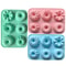 6Cavity Silicone Donut Baking Molds Multicolor Swirl And Flower Shaped Doughnut Pans 9