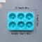 6Cavity Silicone Donut Baking Molds Multicolor Swirl And Flower Shaped Doughnut Pans 2