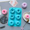 6Cavity Silicone Donut Baking Molds Multicolor Swirl And Flower Shaped Doughnut Pans 4