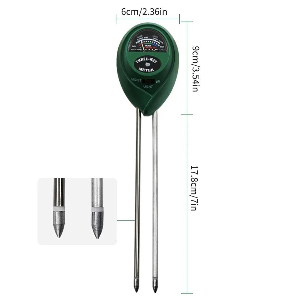 Precision 3in1 Soil PH Meter With Sunlight And Moisture Sensor For Garden Health Monitoring 3