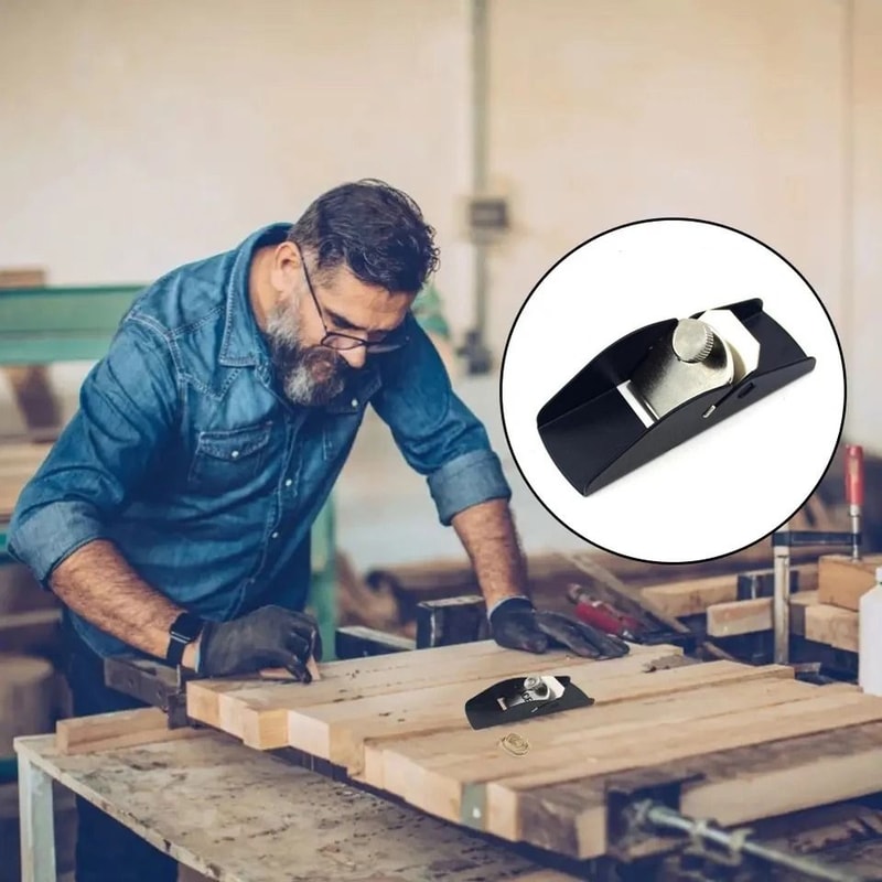 Precision Mini Wood Planer For Carpentry Aluminum Alloy Manual Hand Tool With Cutting Edge 1