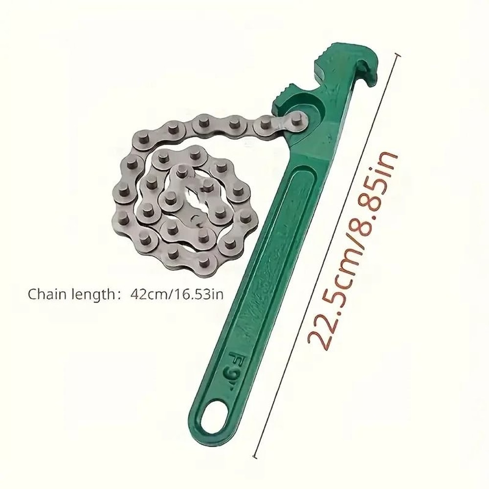 Adjustable HeavyDuty Belt Wrench And Oil Filter Strap Spanner For MultiPurpose Disassembly 6