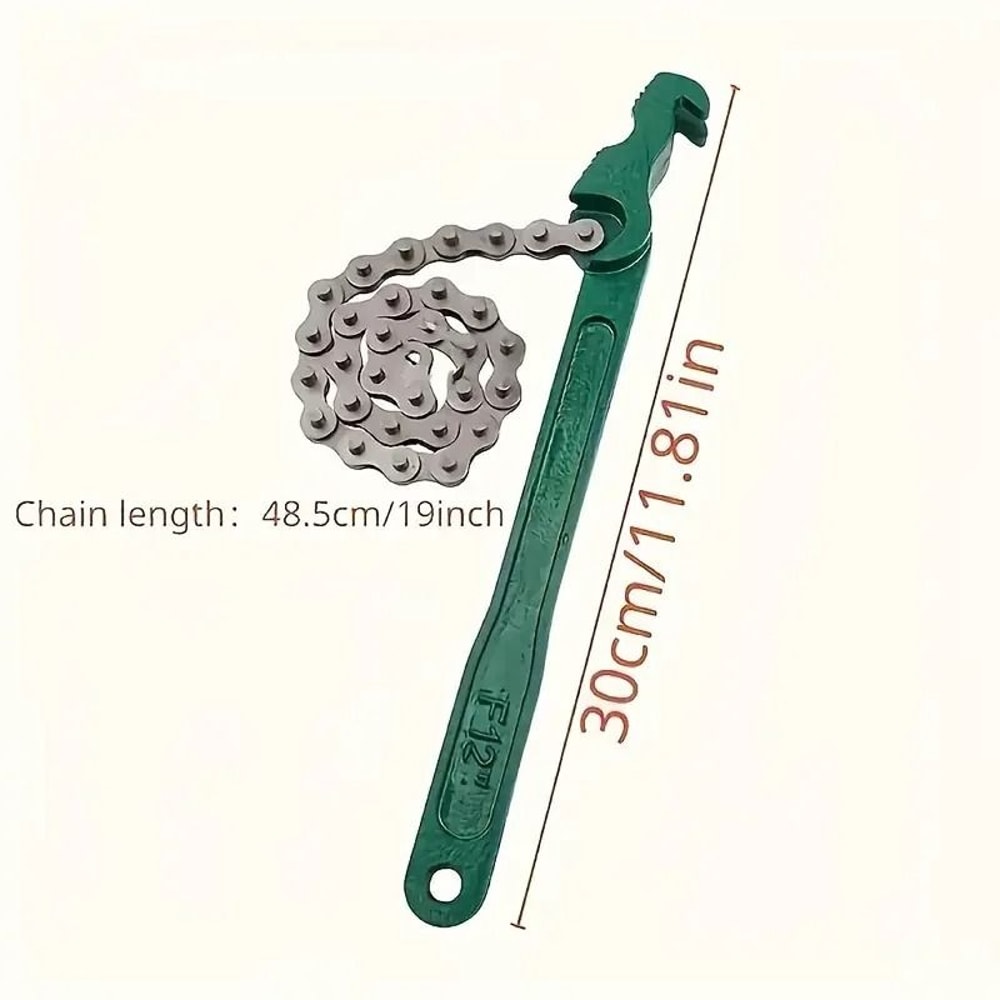 Adjustable HeavyDuty Belt Wrench And Oil Filter Strap Spanner For MultiPurpose Disassembly 7