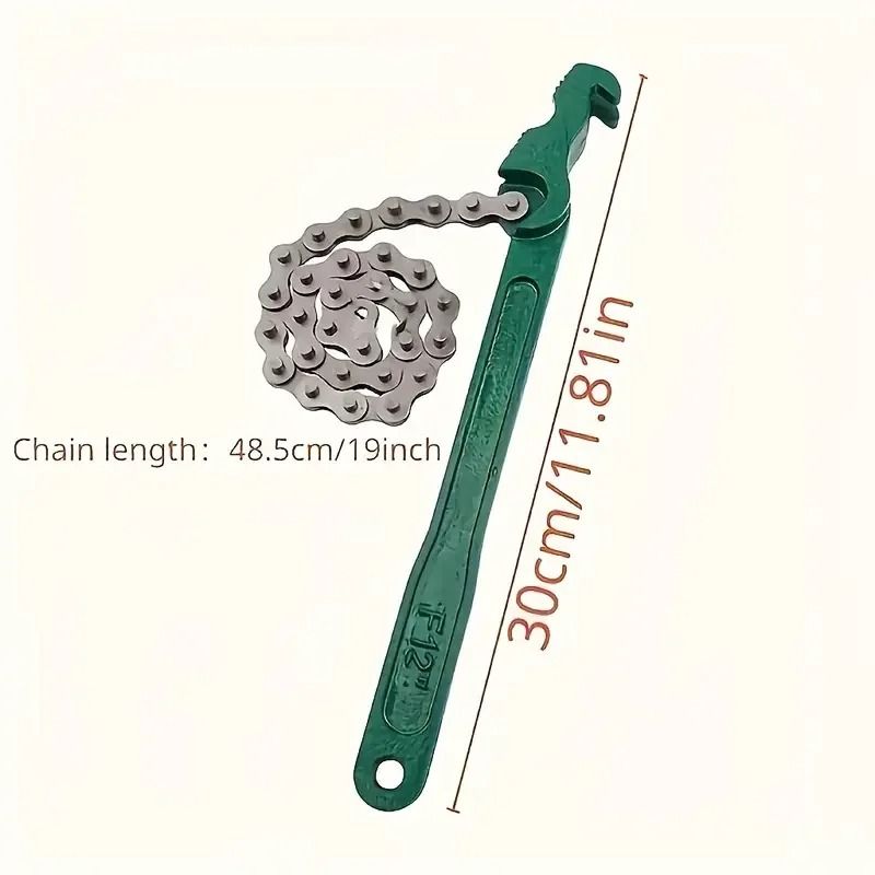 Adjustable HeavyDuty Belt Wrench And Oil Filter Strap Spanner For MultiPurpose Disassembly 7