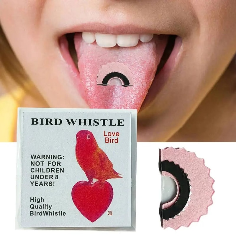 Magic Bird Wacky Whistle Tongue Warbler Original Tweeting Noisemaker For Fun And Tricks 0