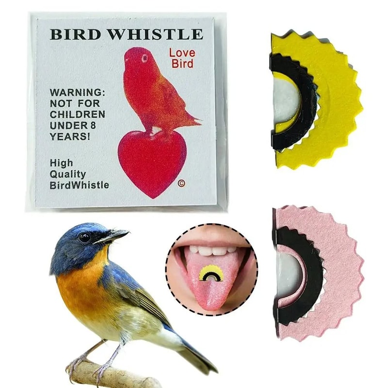 Magic Bird Wacky Whistle Tongue Warbler Original Tweeting Noisemaker For Fun And Tricks 2
