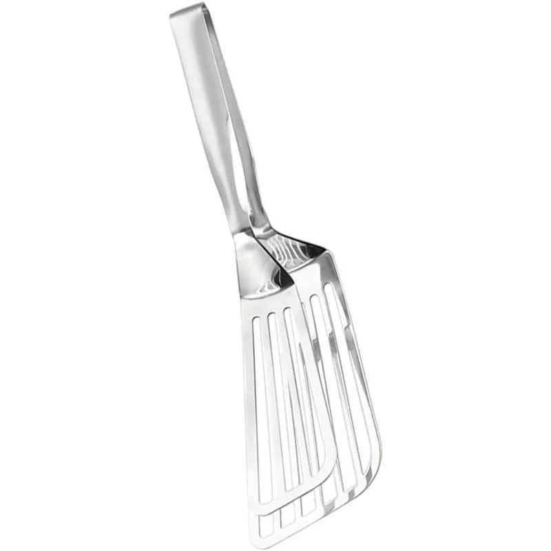 Professional Stainless Steel Fish Gripper And Serving Tongs For Steak Pizza And Grilling 0