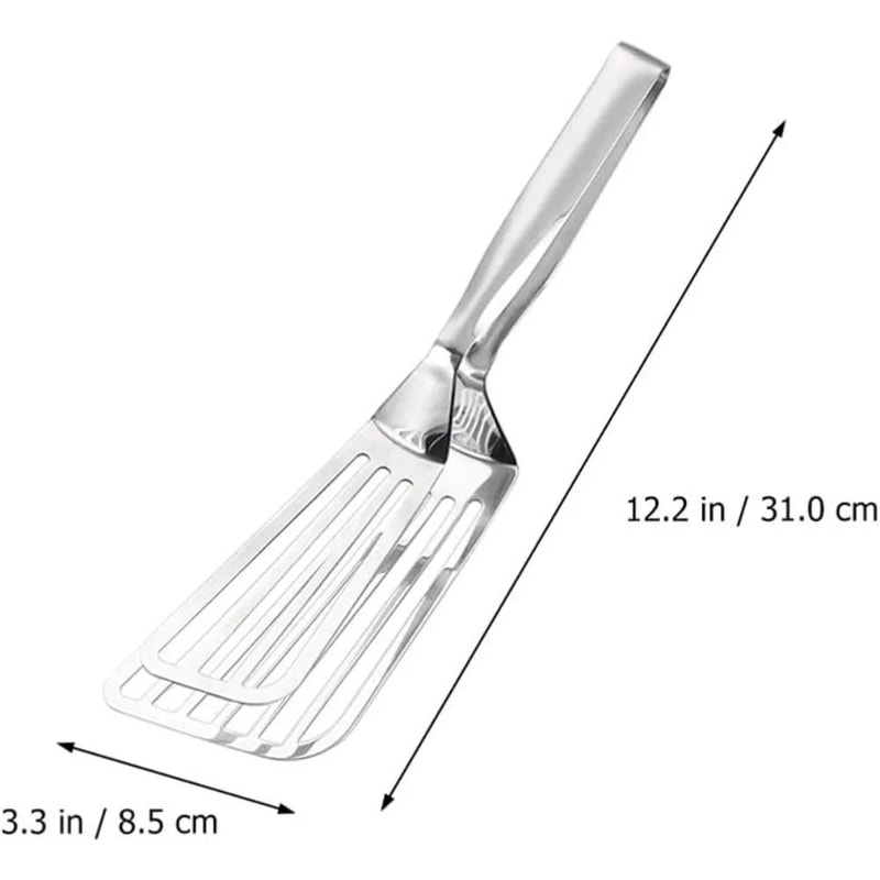 Professional Stainless Steel Fish Gripper And Serving Tongs For Steak Pizza And Grilling 5