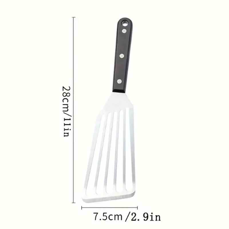 Professional Stainless Steel Fish Spatula And Steak Turner With Drainage Holes Kitchen Utensil 4