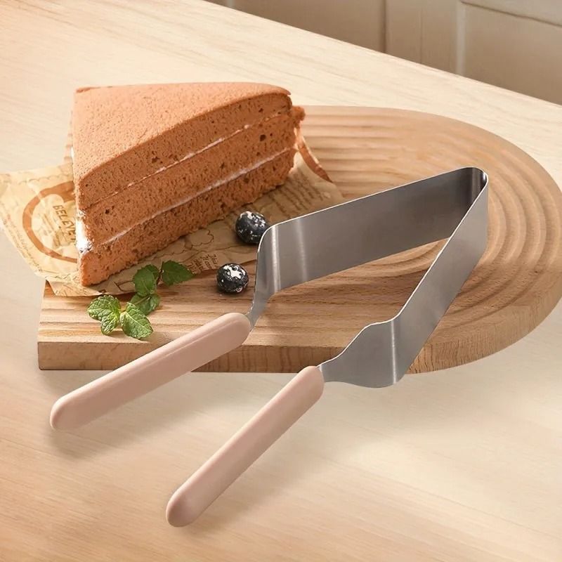 Precision Stainless Steel Cake Lifter And Triangle Slicing Server For Even Portions 1