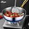 Premium 316 Stainless Steel Honeycomb Frying Pan And NonStick Wok For Induction And Gas 2