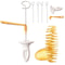 Creative Stainless Steel Rotate Potato Slicer And Twisted Spiral Cutter Kitchen Gadget Set 2