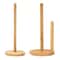 Natural Wooden Rustic Paper Towel Holder Stand With AntiSkid Base 1