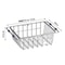 Stainless Steel Telescopic Sink Drain Rack And NonSlip Countertop Organizer For Kitchen And Bathroo 7