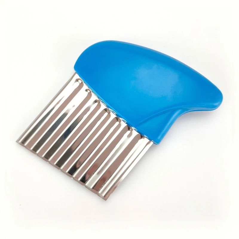 Premium Stainless Steel Wavy Potato Cutter And French Fries Slicer Set 7