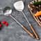 WORTHBUY 304 Stainless Steel Kitchen Turner And Soup Ladle Set With HeatResistant Wooden Handles 0