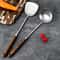 WORTHBUY 304 Stainless Steel Kitchen Turner And Soup Ladle Set With HeatResistant Wooden Handles 1