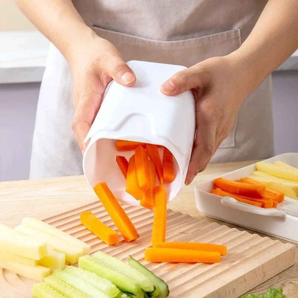 Professional Natural Cut French Fry Cutter And Vegetable Sheet Slicer For Kitchen Prep 2