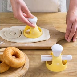 professional abs donut mold cutter and creative dessert maker set with dipping clip