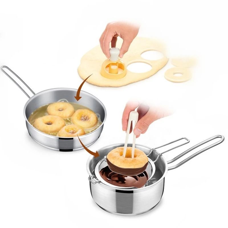 Professional ABS Donut Mold Cutter And Creative Dessert Maker Set With Dipping Clip 3
