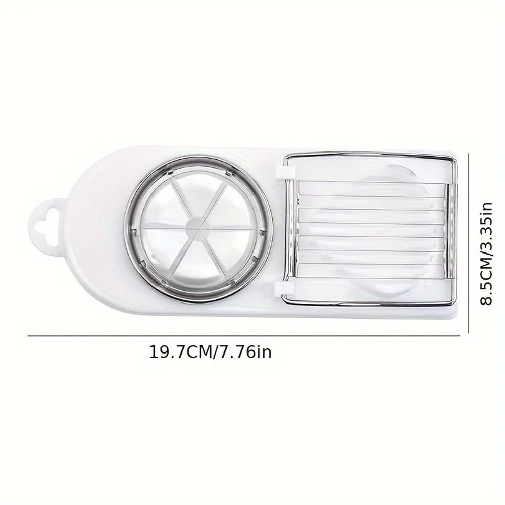 Professional 2in1 Stainless Steel Multifunctional Egg Slicer And Fancy Splitter Tool 5