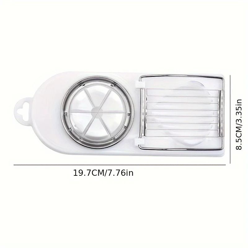 Professional 2in1 Stainless Steel Multifunctional Egg Slicer And Fancy Splitter Tool 5