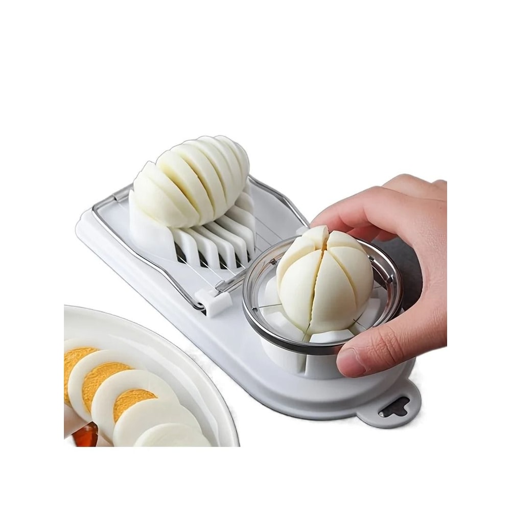 Professional 2in1 Stainless Steel Multifunctional Egg Slicer And Fancy Splitter Tool 6