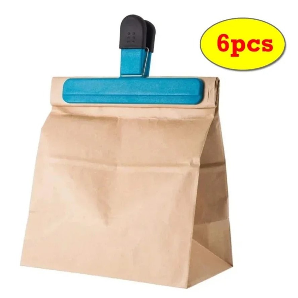 Premium 6Piece TType Kitchen Food Sealing Clips For MoistureProof And LeakProof Storage 1