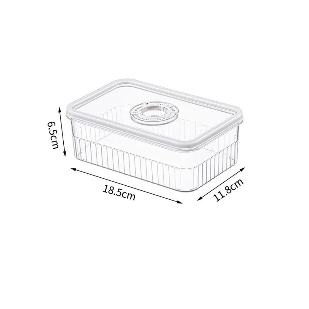 Transparent Refrigerator Food Storage Baskets And Fresh Vegetable Organizer Containers 2