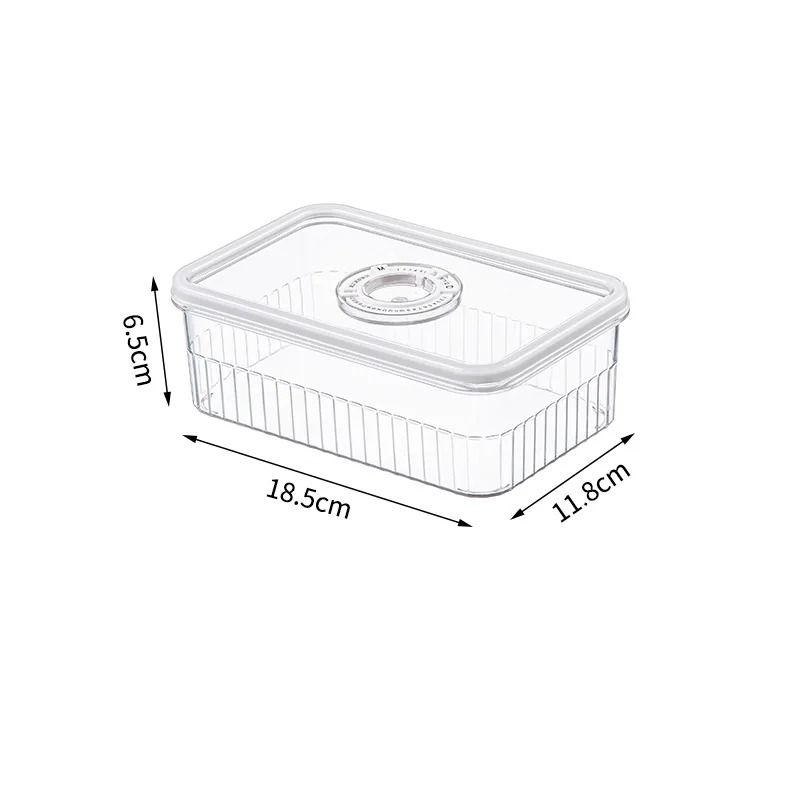 Transparent Refrigerator Food Storage Baskets And Fresh Vegetable Organizer Containers 2