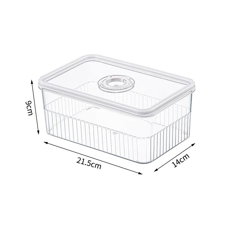 Transparent Refrigerator Food Storage Baskets And Fresh Vegetable Organizer Containers 3