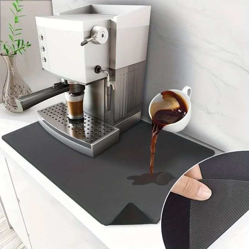 Absorbent Coffee Mat And Microfiber Dish Drying Pad For Coffee Bar Accessories 0