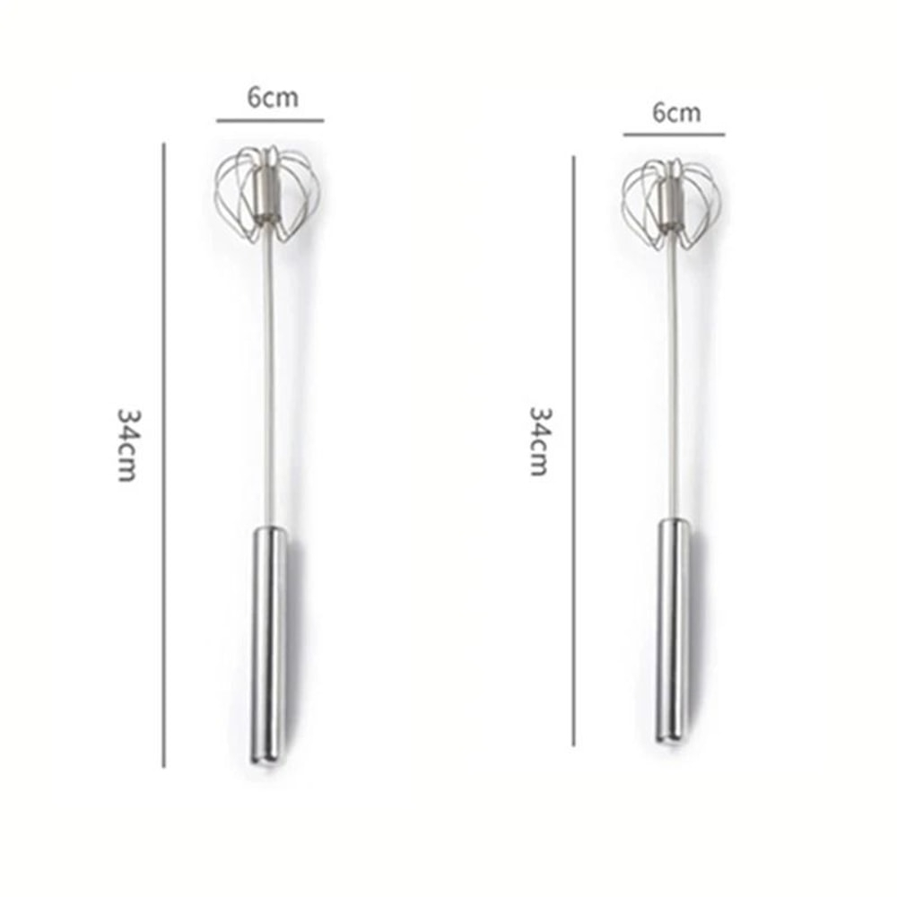 Stainless Steel Manual SemiAutomatic Egg Whisk And Hand Mixer For Baking 10