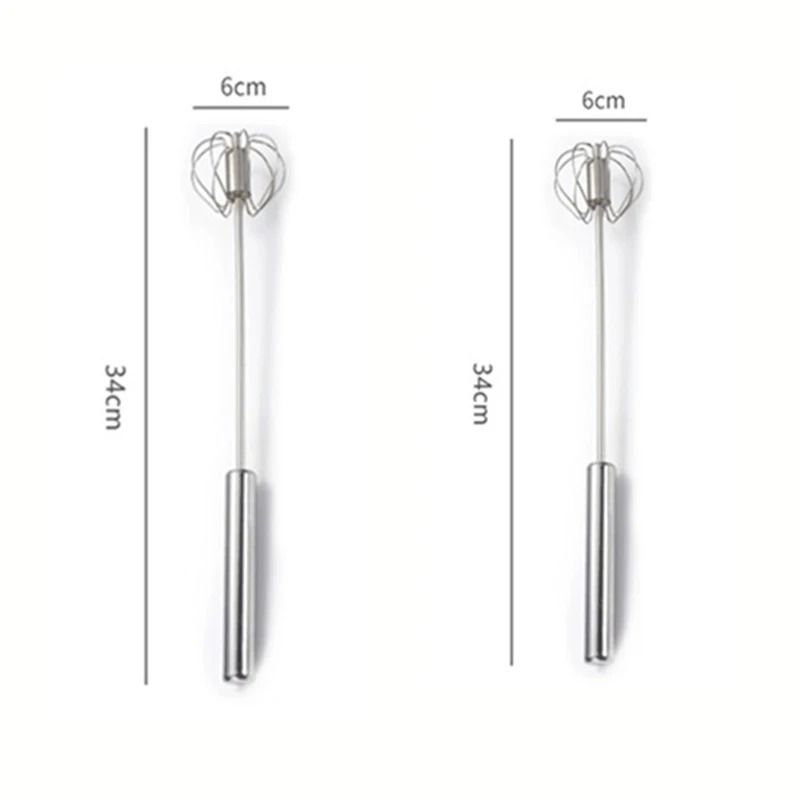 Stainless Steel Manual SemiAutomatic Egg Whisk And Hand Mixer For Baking 10