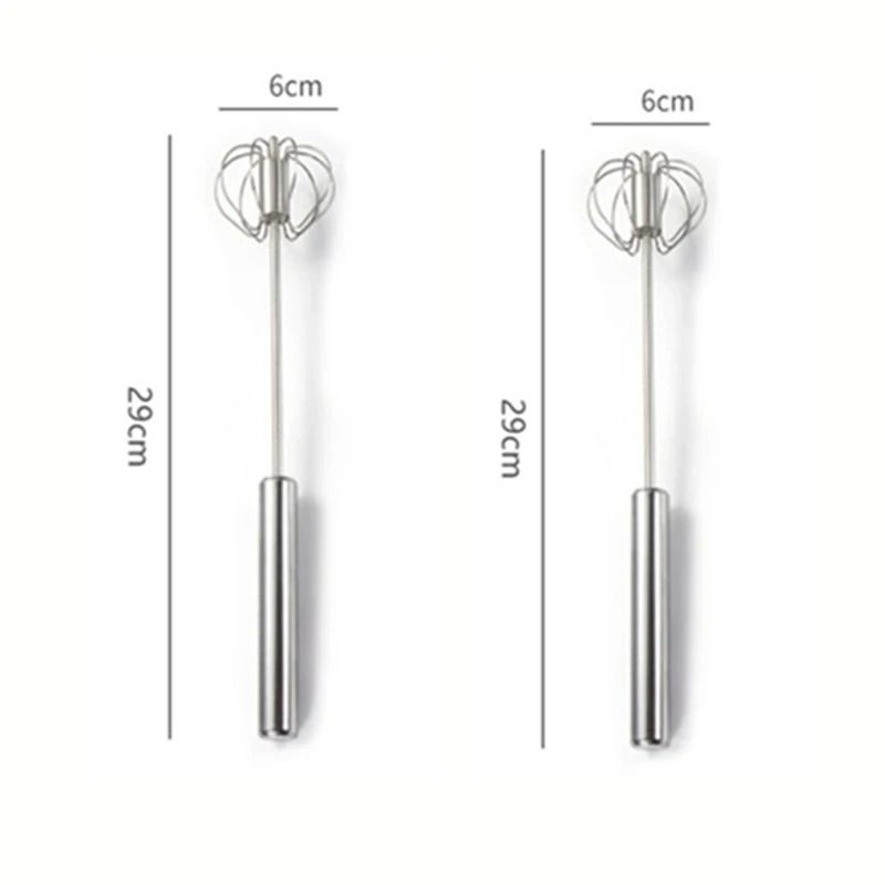 Stainless Steel Manual SemiAutomatic Egg Whisk And Hand Mixer For Baking 11