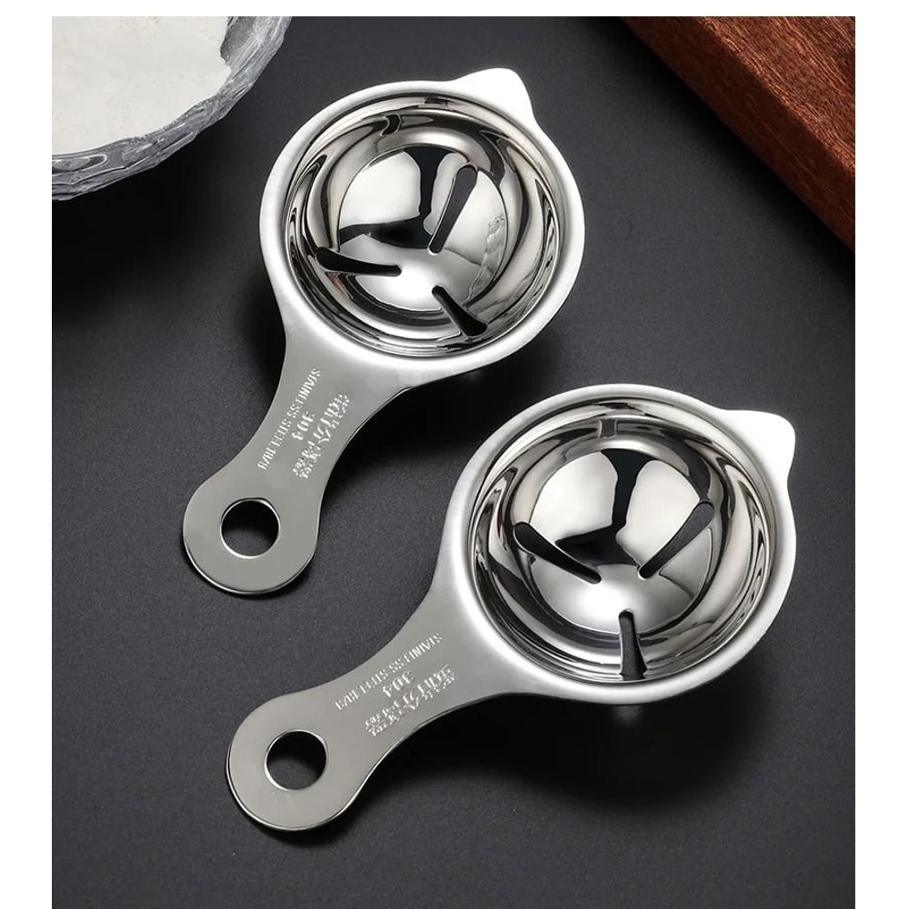 Stainless Steel Egg Yolk Separator And Egg White Divider For Cooking And Baking 7