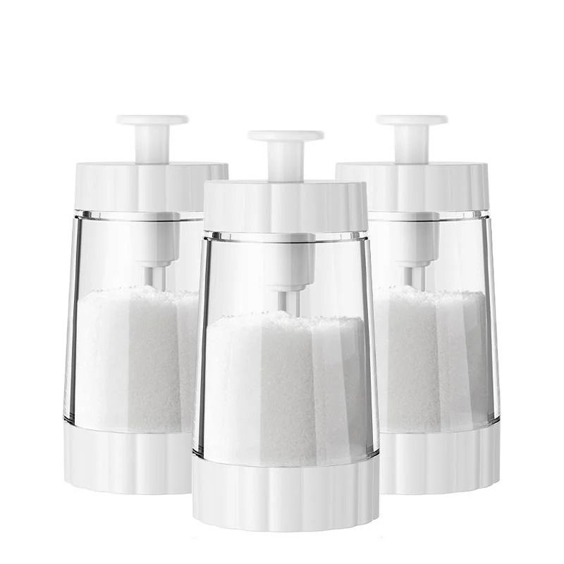 Transparent Seasoning Jars And SaltPepper Condiment Containers For Kitchen And Barbecue 10