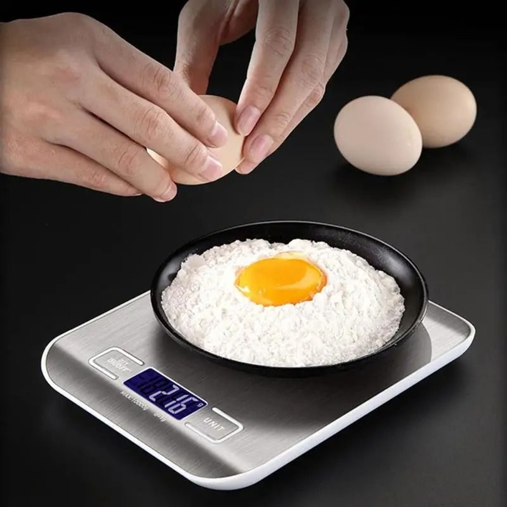 Digital Kitchen Scale With Stainless Steel Platform And LCD Display 2
