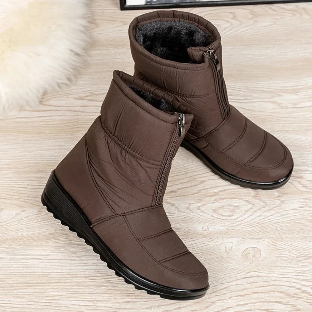 Women Waterproof Non Slip Winter Snow Boots for Warm Safe Walking in Cold Weather