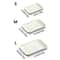 Wheat Straw Rectangular Dessert Plates 4 Piece Lightweight Set 5