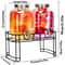 2Pack 1Gallon Glass Drink Dispensers With Metal Stands And 304 Stainless Steel Faucets 1
