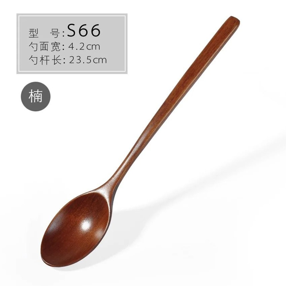Korean LongHandle Wooden Soup And Mixing Spoon 6