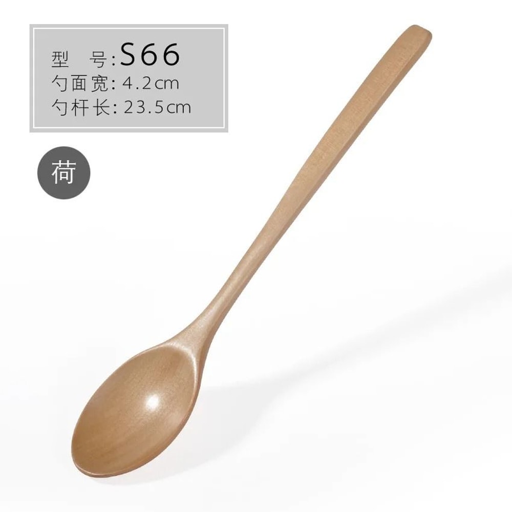 Korean LongHandle Wooden Soup And Mixing Spoon 7