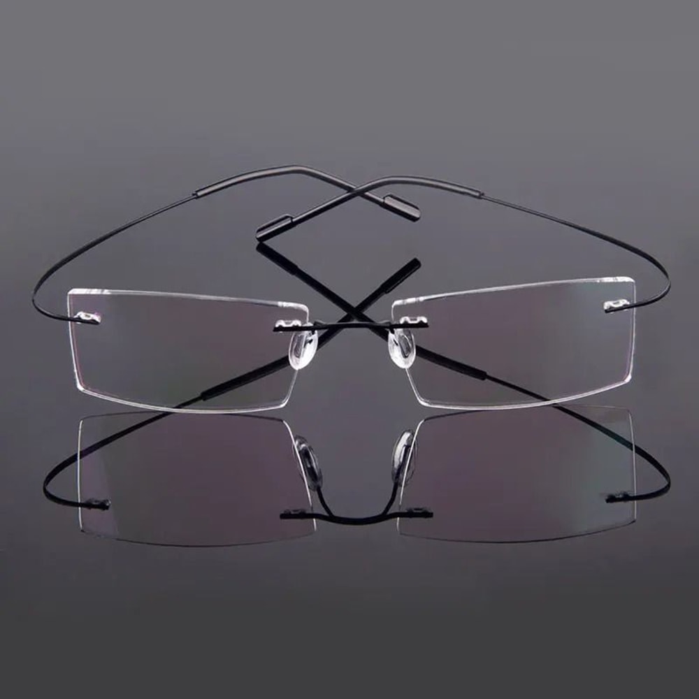 Ultralight Rimless Memory Alloy Prescription Glasses Frames 1