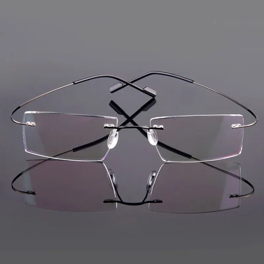 Ultralight Rimless Memory Alloy Prescription Glasses Frames 2