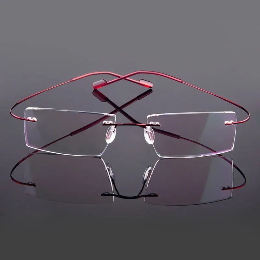 Ultralight Rimless Memory Alloy Prescription Glasses Frames 5