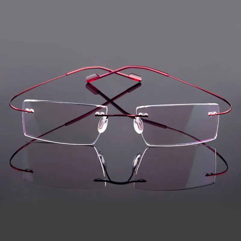 Ultralight Rimless Memory Alloy Prescription Glasses Frames 5